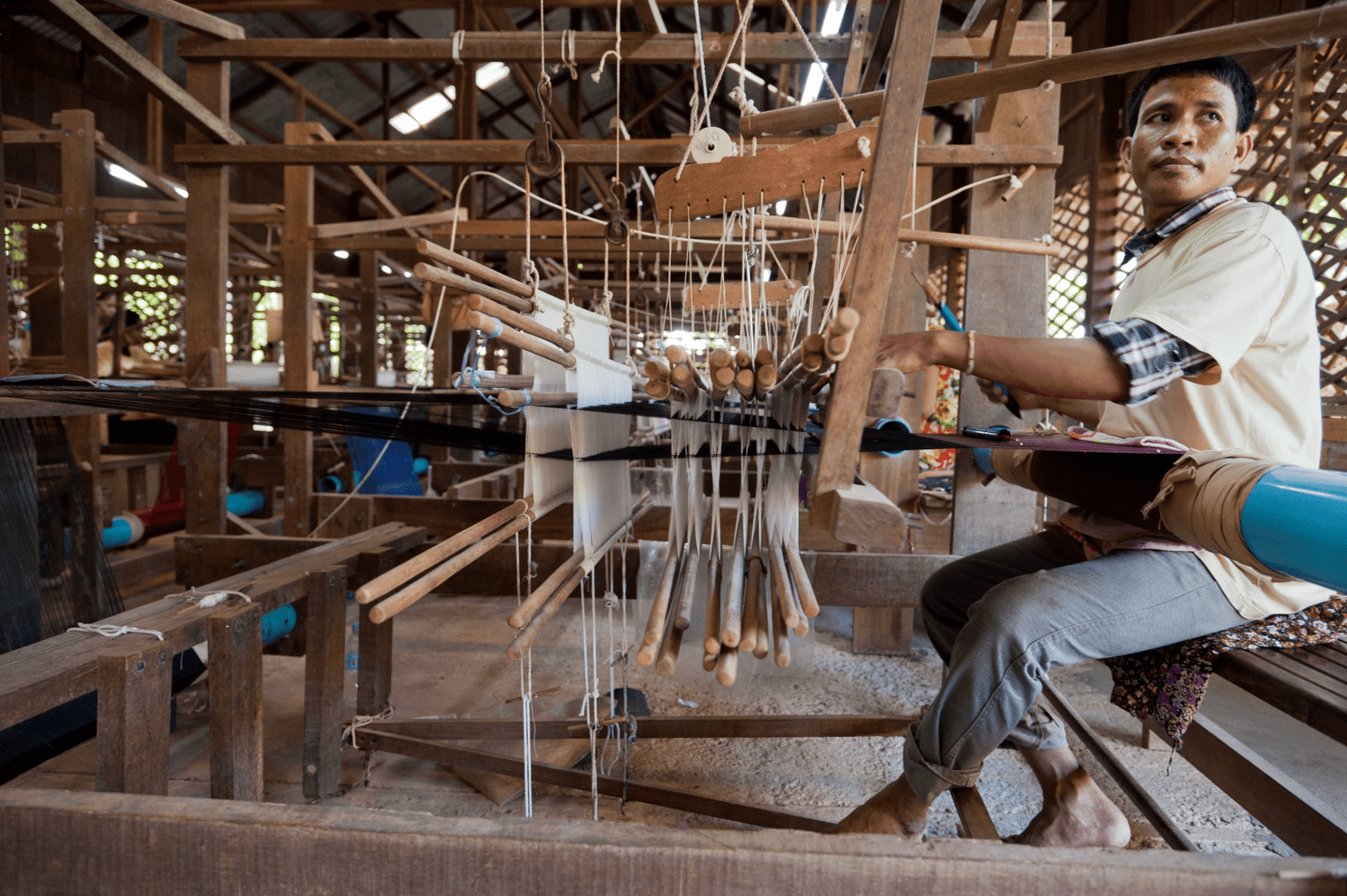 A Journey into the World of Silk Weaving at a Local Silk Farm